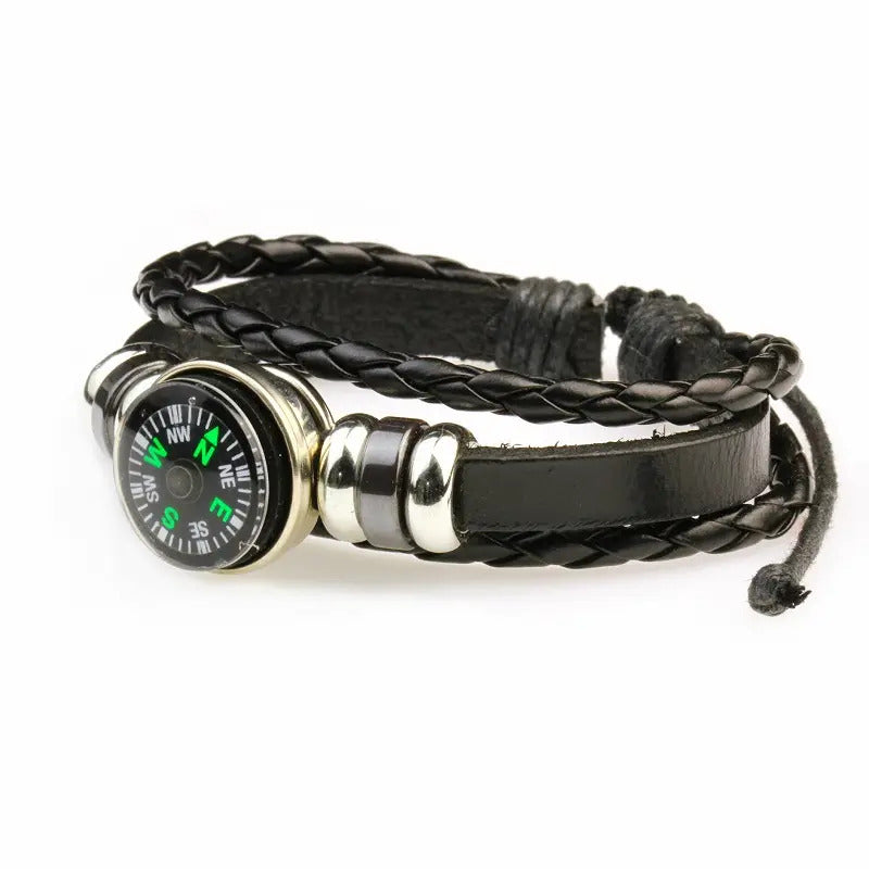 Adjustable Bracelet | Trendy Jewellery | Compass | For wildness Survival | Bangle Charm