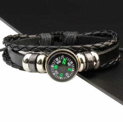 Adjustable Bracelet | Trendy Jewellery | Compass | For wildness Survival | Bangle Charm