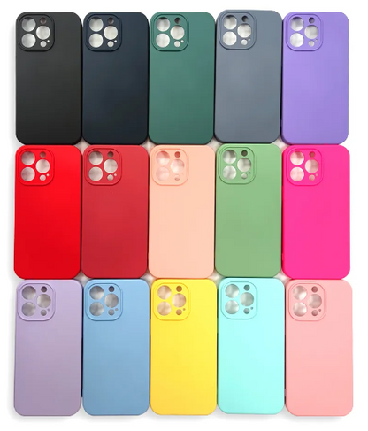 iPhone 12/Mini/Pro/Pro Max Case | Rubber | Luxury Silicone Cover | Fiber Cloth Inside