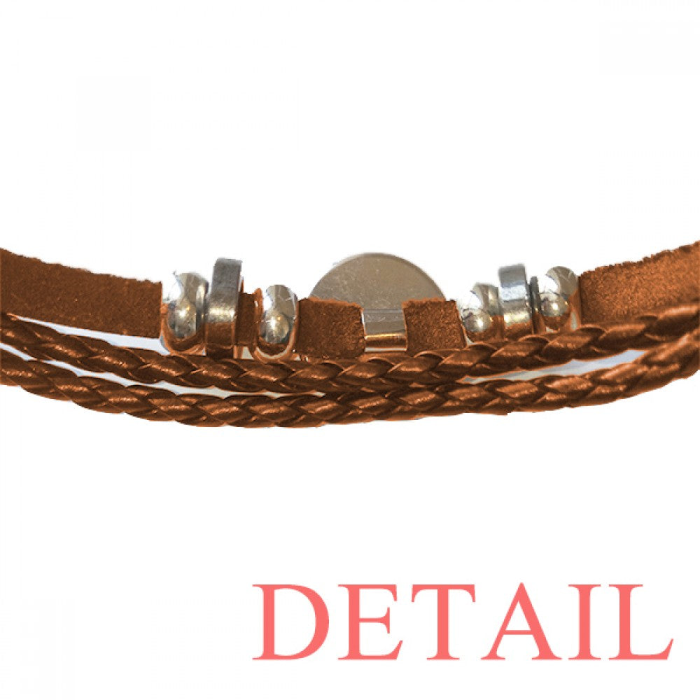 Adjustable Bracelet | Trendy Jewellery | Yin & Yang | Leather | Bangle Charm