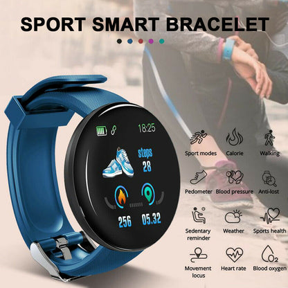 Smart Watch Waterproof | iOS & Android | Blood Pressure, Heart Rate, Fitness Tracker