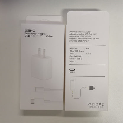 For Apple | Phone Charger 20W PD | Lighting Cable | Fast Charger 20W | For iPhone