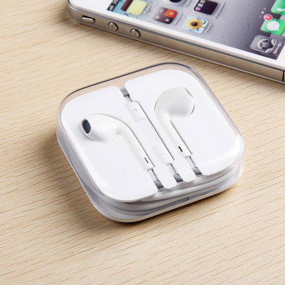 3.5mm earphone wired in-ear for iPhone with mic for iPhone 6, Samsung-universal socket