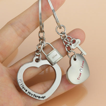 Heart Couple Keychains | 2 Pieces/Set | Love | Boy Friend | Girl Friend Valentine's Day