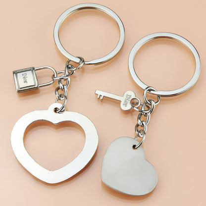 Heart Couple Keychains | 2 Pieces/Set | Love | Boy Friend | Girl Friend Valentine's Day