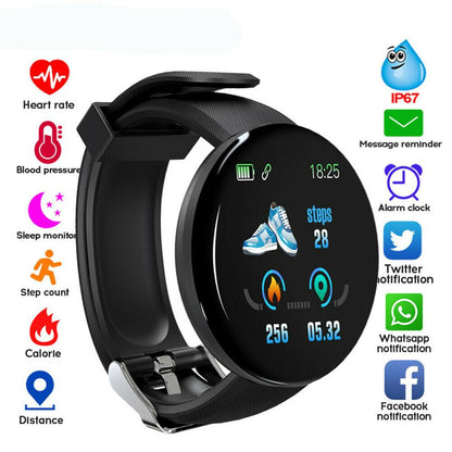 Smart Watch Waterproof | iOS & Android | Blood Pressure, Heart Rate, Fitness Tracker