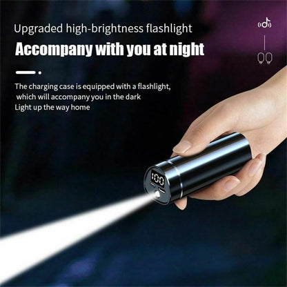 Headphones | Waterproof Stereo | With Flashlight | iOS & Android | BT V5.2 Led Display