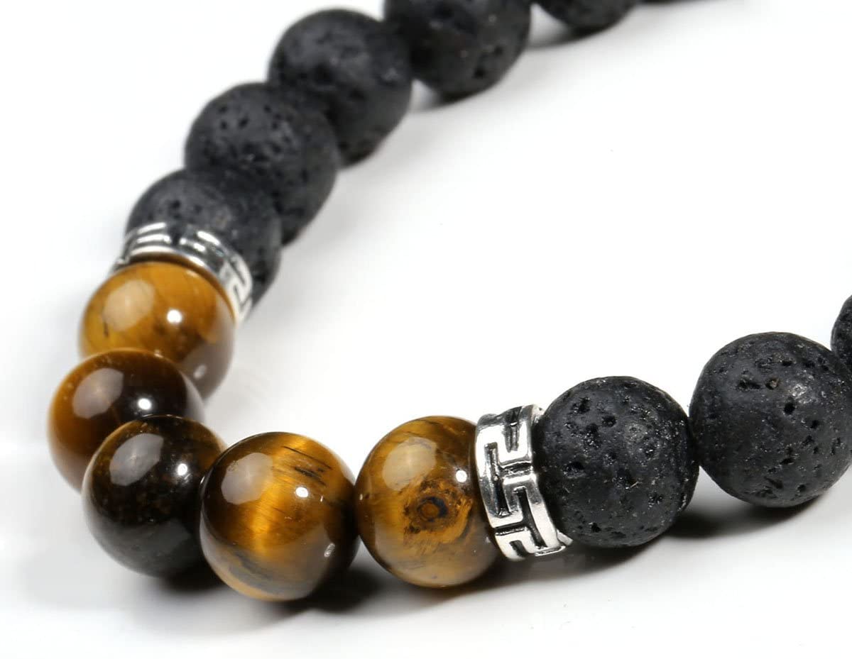 Bracelet | Trendy Jewellery | Lava Stone | Natural Energy Stone | 7” Bangle Charm